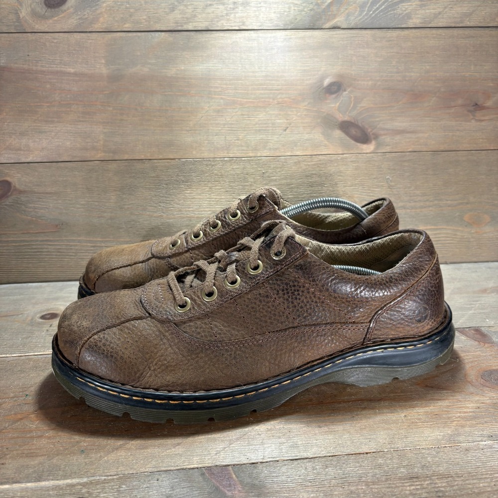 Dr Martens John Mens size 11 shoes Brown Leather Lace Up Casual Oxfords